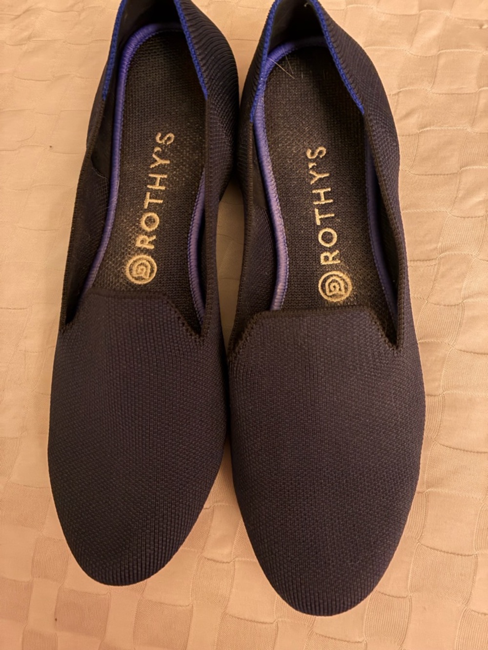 Rothy's Women’s Navy and Royal Blue Slip-On Loafers